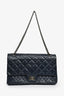 Pre-Loved Chanel™ 2011-12 Navy Quilted Lambskin 227 Maxi Reissue Flap Shoulder Bag
