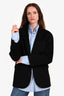 Anine Bing Black Wool Single Breasted Blazer Size XXS