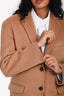 Anine Bing Brown Wool Single Breasted Blazer Size XXS