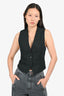A Piece Apart Black Textured Vest Size 0