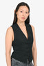 A Piece Apart Black Textured Vest Size 0