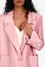 Dorothee Schumacher Pink Single Breasted Oversized Blazer Size 1