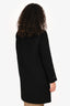 Manzoni 24 Black Double Layer Long Jacket with Detachable Vest Est. Size S