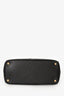 Prada Black Saffiano Leather Double Zip Galleria Tote with Strap