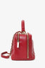 Pre-Loved Chanel™ 2017-18 Red Quilted Lambskin Trendy CC Bowling Bag