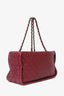 Pre-Loved Chanel™ 2011-12 Burgundy Quilted Leather CC Chain Tote