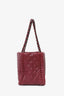 Pre-Loved Chanel™ 2011-12 Burgundy Quilted Leather CC Chain Tote