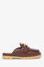 Gucci Brown Leather Horsebit Mule Size 36.5