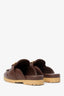 Gucci Brown Leather Horsebit Mule Size 36.5