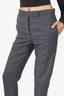 Thom Browne Grey Wool Straight Leg Pants Size 36