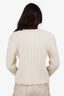 Mugler Cream Wool/Cashmere Knit Sweater Size L