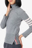 Thom Grey Knit Cashmere Turtle Neck Sweater Size 38