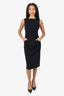 Proenza Schouler Black Wool Pocket Detail Sleeveless Dress Size 4