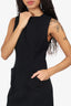 Proenza Schouler Black Wool Pocket Detail Sleeveless Dress Size 4