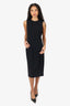 Theory Black Sleeveless Bodycon Dress size 8