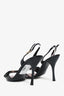 Louis Vuitton Black Patent Leather Strappy Sling Back Heels Size 39.5