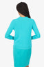 MaxMara Turquoise Cashmere/Wool Knit Long Sleeve Sweater size S