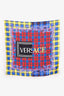 Versace Multicolour Silk Printed Plaid Printed Scarf