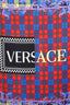 Versace Multicolour Silk Printed Plaid Printed Scarf