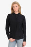 Dion Lee Black Silk Button Down Blouse Size 8