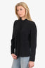 Dion Lee Black Silk Button Down Blouse Size 8