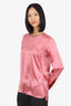 MaxMara Pink Silk Blouse Estimated Size 6