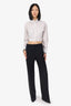 Givenchy Black Twill Flared Pants Size 38