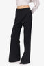 Givenchy Black Twill Flared Pants Size 38