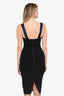 Victoria Beckham Black/Navy Bustier Bodycon Dress Size 4
