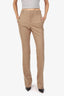 Gucci Beige Wool/Cashmere Straight Leg Trousers Size 40