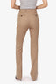 Gucci Beige Wool/Cashmere Straight Leg Trousers Size 40