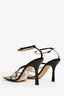 Bottega Veneta Black Leather 'Stretch Strap' Heels Size 40