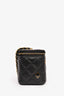 Pre-Loved Chanel™ 2021+ Black Lambskin Leather Coco Casino Small Vanity Case Crossbody