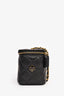 Pre-Loved Chanel™ 2021+ Black Lambskin Leather Coco Casino Small Vanity Case Crossbody