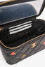 Pre-Loved Chanel™ 2021+ Black Lambskin Leather Coco Casino Small Vanity Case Crossbody
