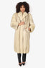 Vintage Cream Fox Fur Long Coat Estimated Size M
