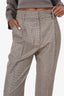 Brunello Cucinelli Brown Wool Houndstooth Trousers size 2