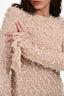 Balmain Pink Tweed Fringed Mini Dress Size 38