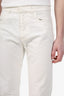 Haider Ackermann White Denim Straight Leg Jeans Size 46 Mens