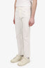 Haider Ackermann White Denim Straight Leg Jeans Size 46 Mens