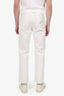 Haider Ackermann White Denim Straight Leg Jeans Size 46 Mens