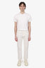Haider Ackermann White Denim Straight Leg Jeans Size 46 Mens
