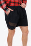 Raf Simons SS18 Black Printed Shorts Size 46 Mens