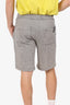 Raf Simons White/Navy Bermuda Shorts Size S Mens