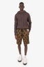 Maison Margiela Black/Yellow Geometric Print Shorts Size 48 Mens