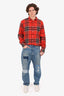 Junya Watanabe Blue Denim Selvedge Stripe Garment-Treated Jeans Size XS Mens
