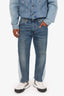 Junya Watanabe Blue Denim Two-tone Cropped Jeans Size M Mens