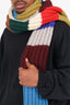 Burberry Multicolour Wool Knit Fringed Scarf