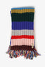 Burberry Multicolour Wool Knit Fringed Scarf