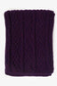 Raf Simons Purple Wool Knit Scarf